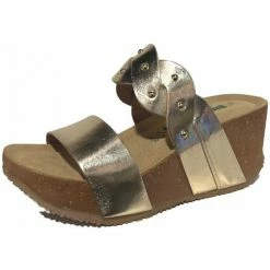 Bionatura Ciabatta Zeppa Platino 24A2248 Couleur Doré