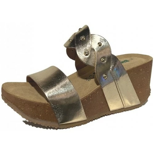 Bionatura Ciabatta Zeppa Platino 24A2248 Couleur Doré 3 Bionatura Ciabatta Zeppa Platino 24A2248 Couleur Doré